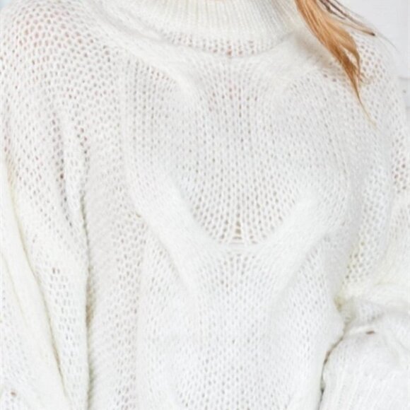 Contemporary  IVORY SWEATER - Picture 5 of 7